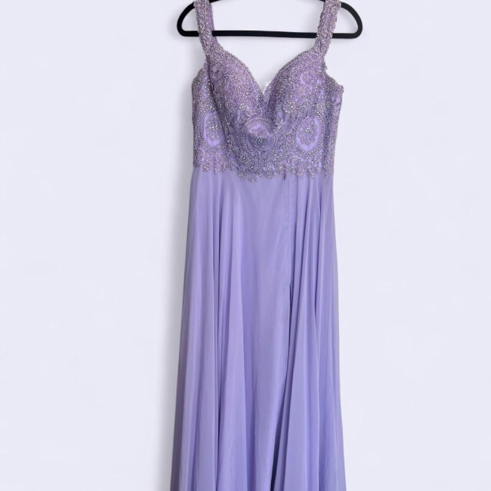 Elegant Lavender Evening Gown